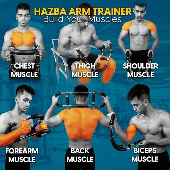 Twister Arm Trainer, Adjustable 3 Resistance Levels (20-60 lbs) Chest Workout Eq - Picture 2 of 4